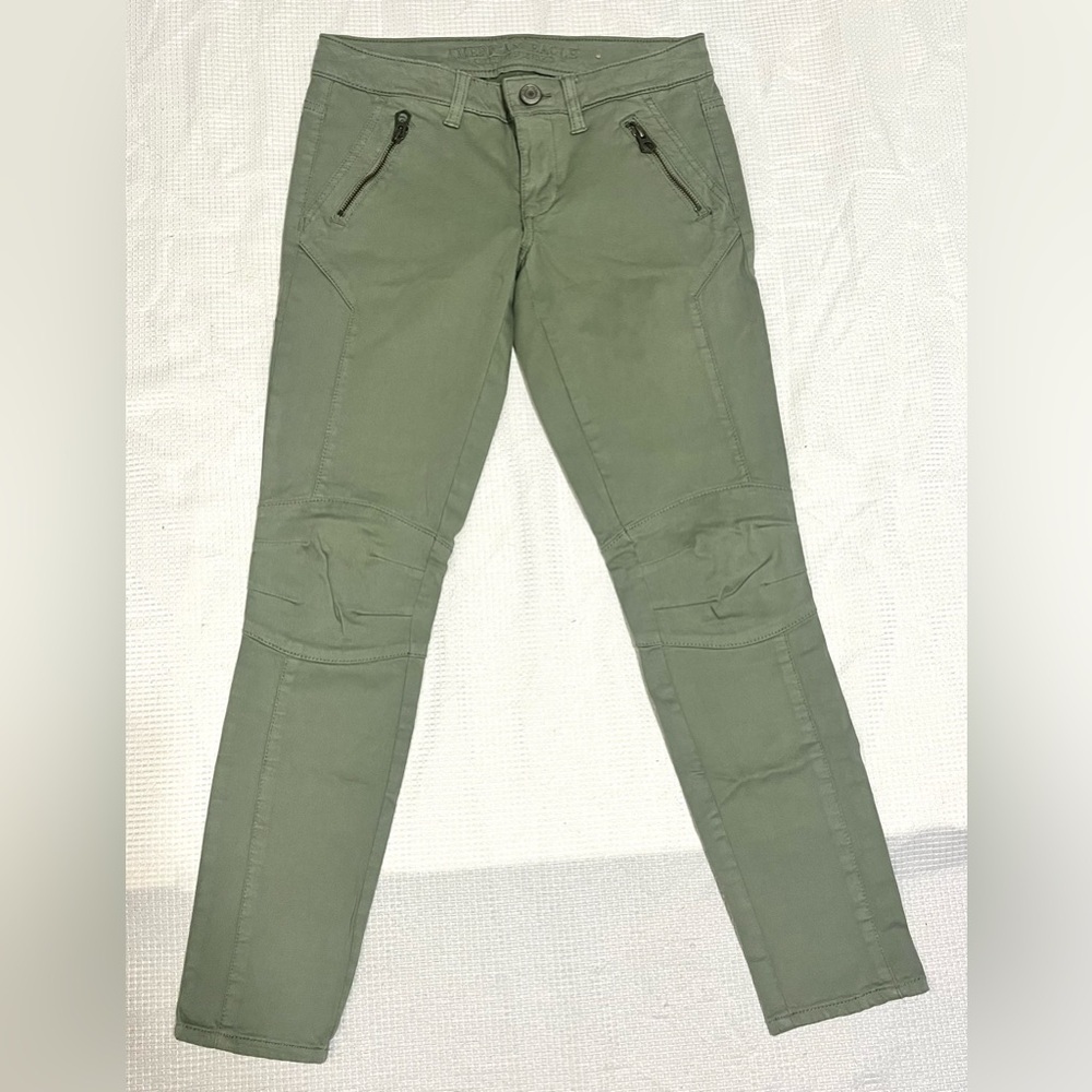 American Eagle Outfitters Jeggings Ankle Super Stretch Pants with Zipper Pockets